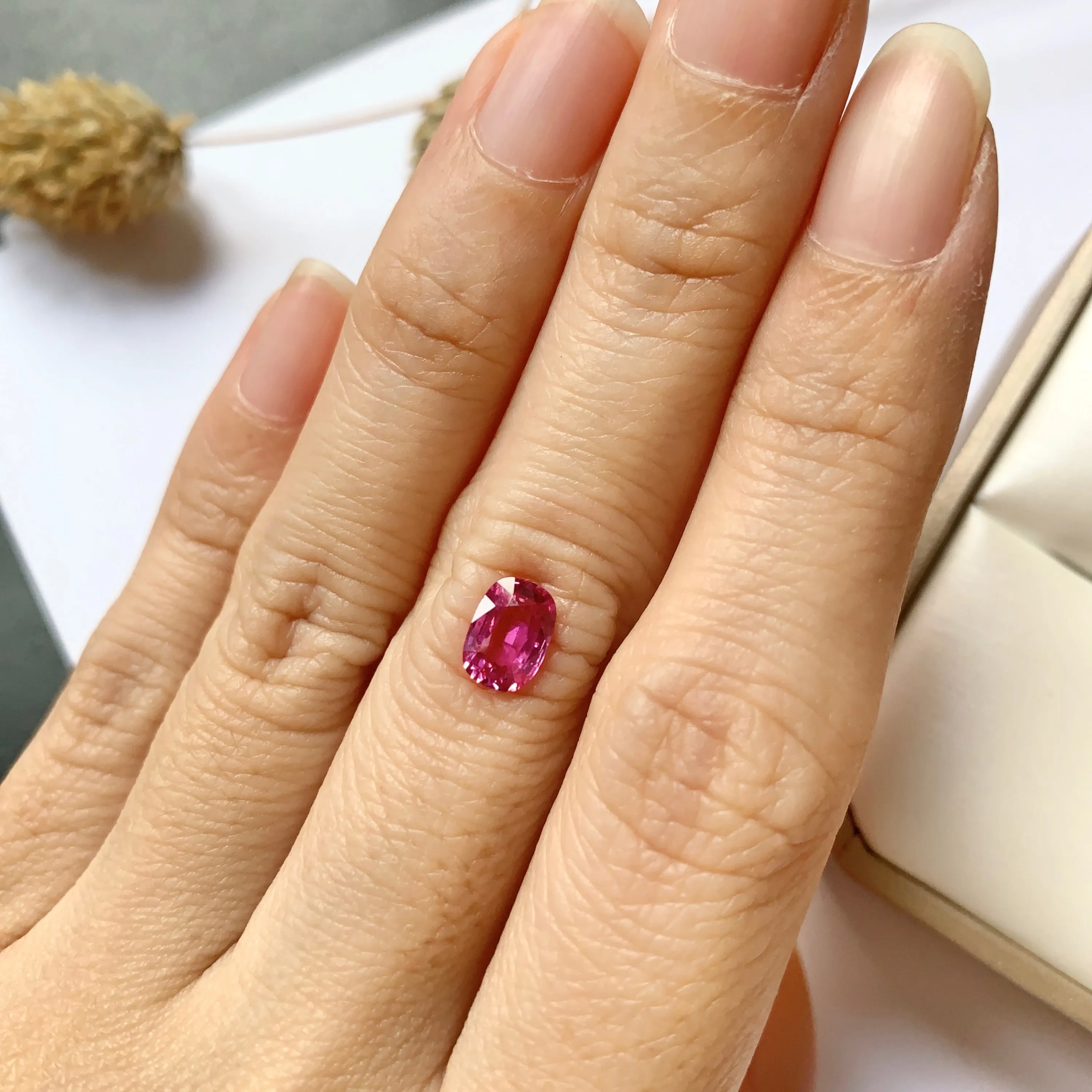 1.20ct Cushion Natural Pink Sapphire No.12007