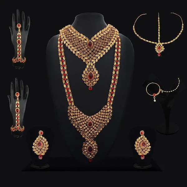 14Fashions Gold Plated Bridal Jewellery Set