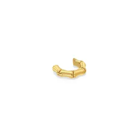 14k Gold Bamboo Ear Cuff