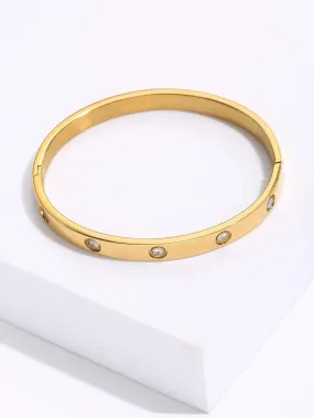 18K Gold Plated Love Bangle