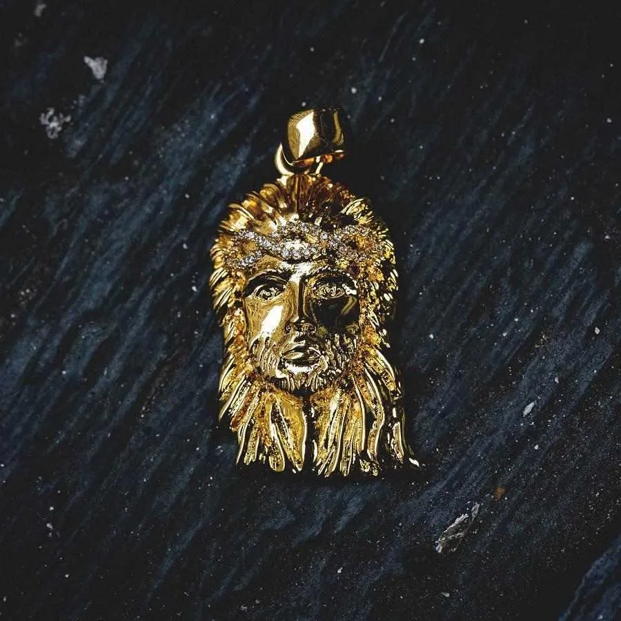 18k Vermeil Jesus Pendant