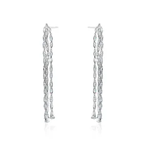 3-TIER CRYSTAL DROP EARRINGS