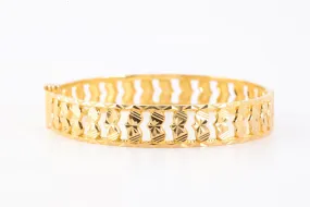 7.5" 22k Yellow Gold Bangle Bracelet (33.33g.)