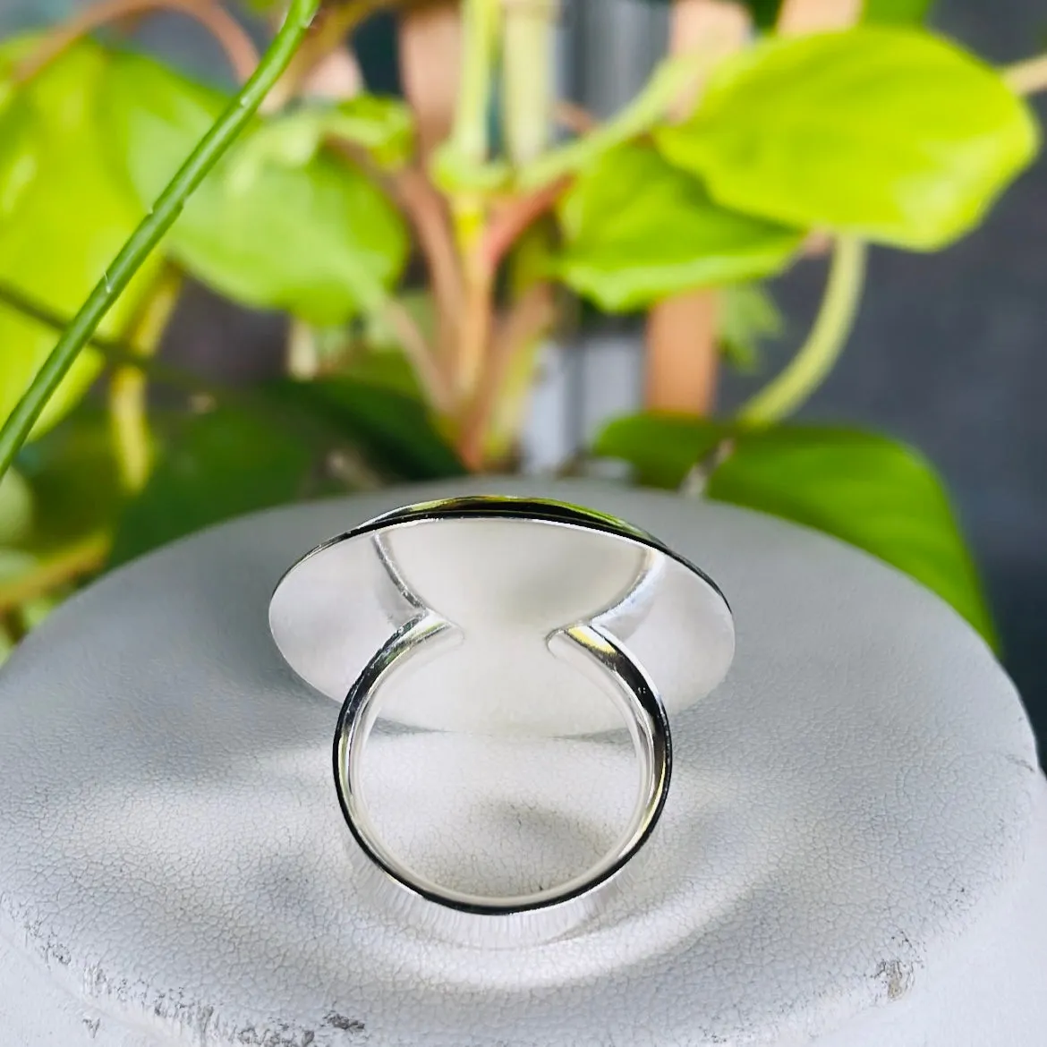 Abstract Solar Quartz Ring