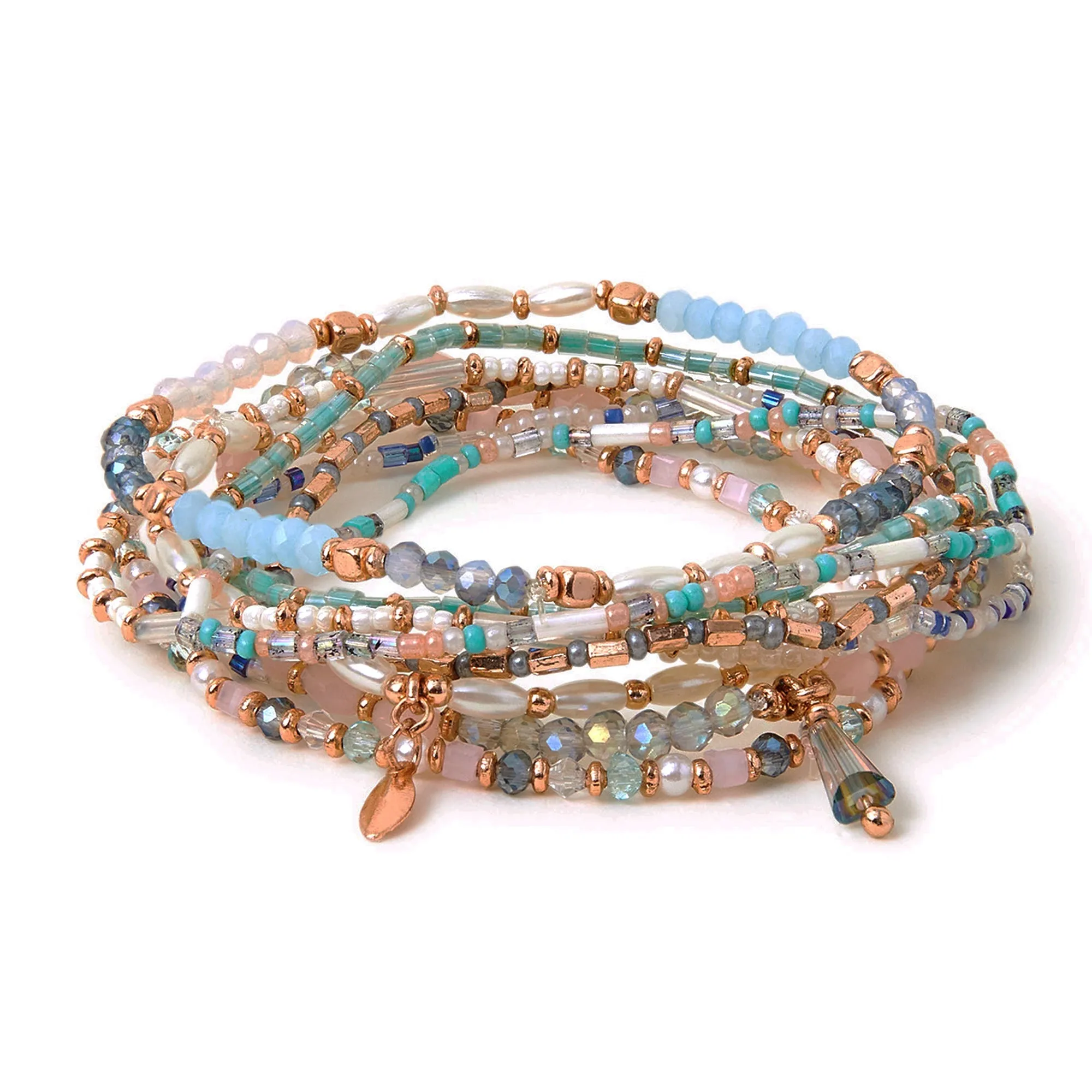 Accessorize London Women's Multi Beaded Stretch Bracelets