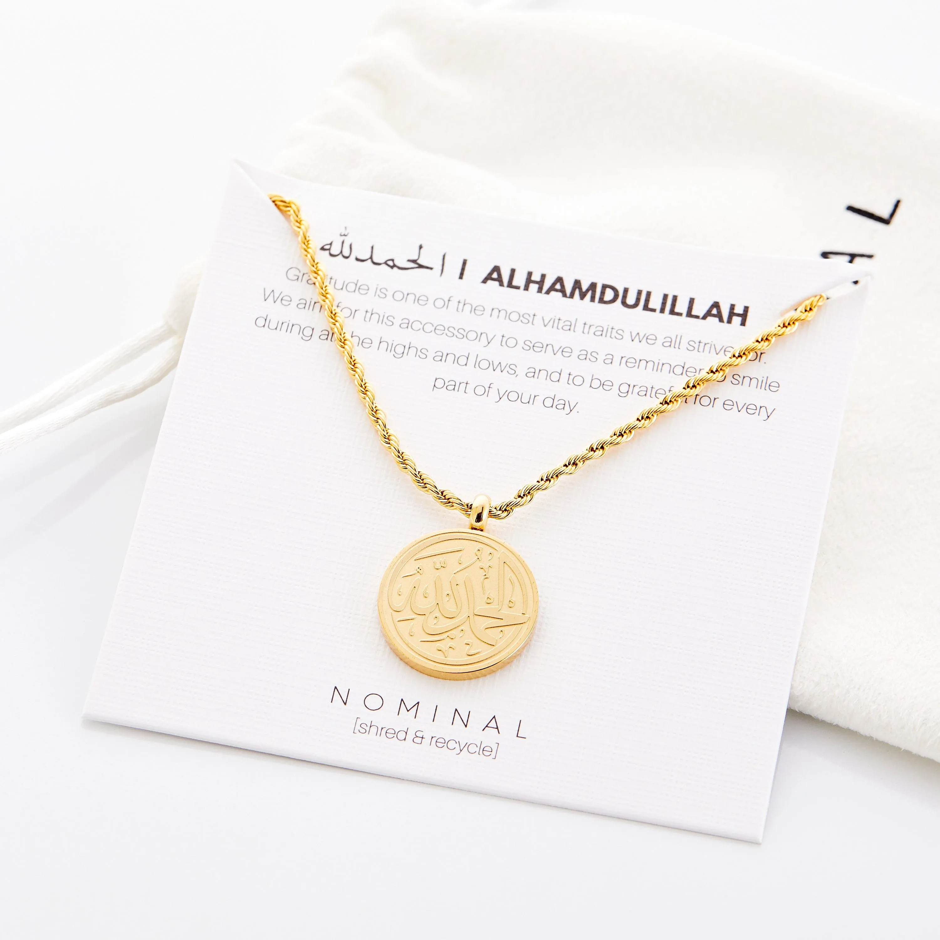 Alhamdulillah Token Necklace