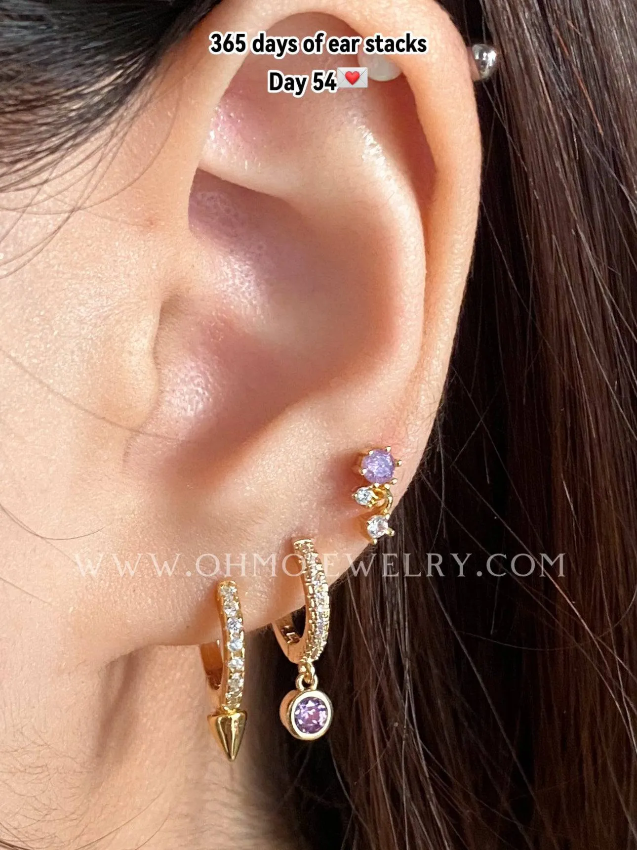 Alluring Purple Gemstone Drop