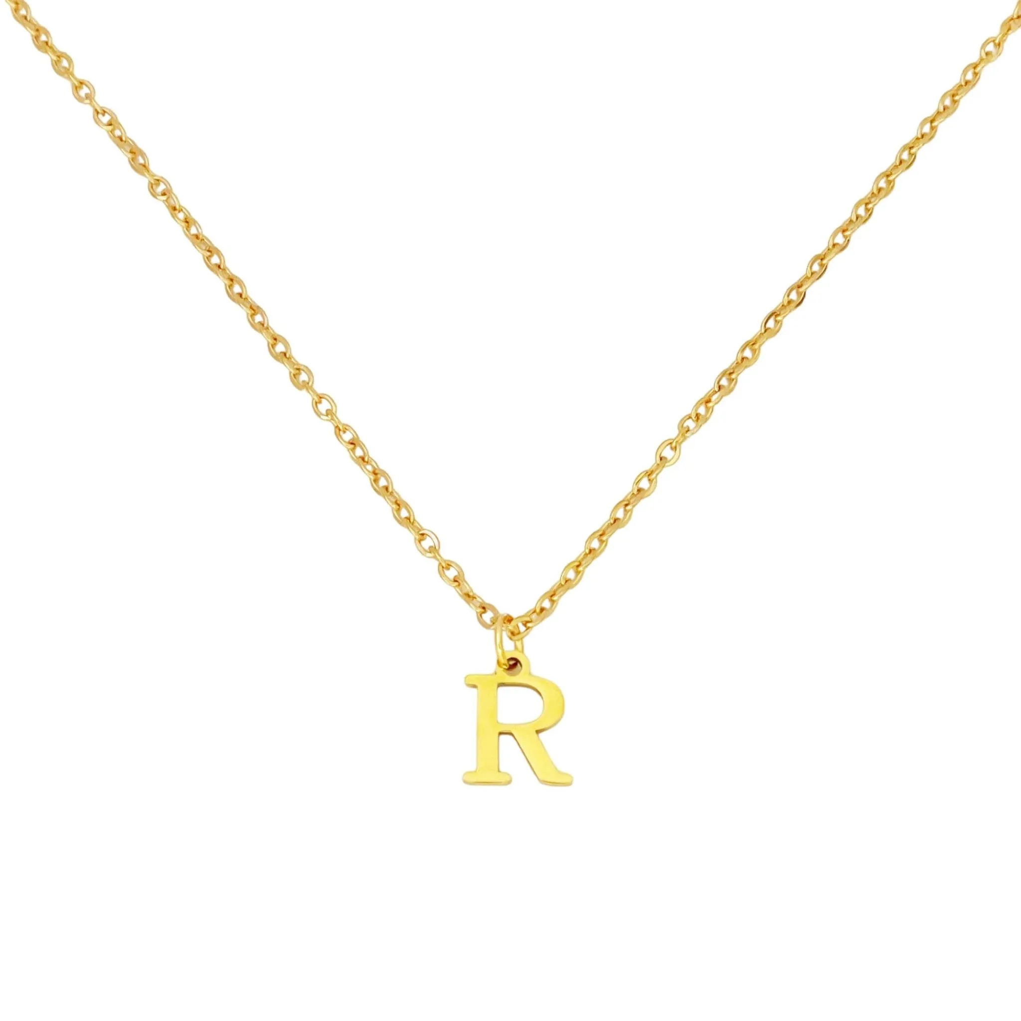 Alphabet Necklace Gold