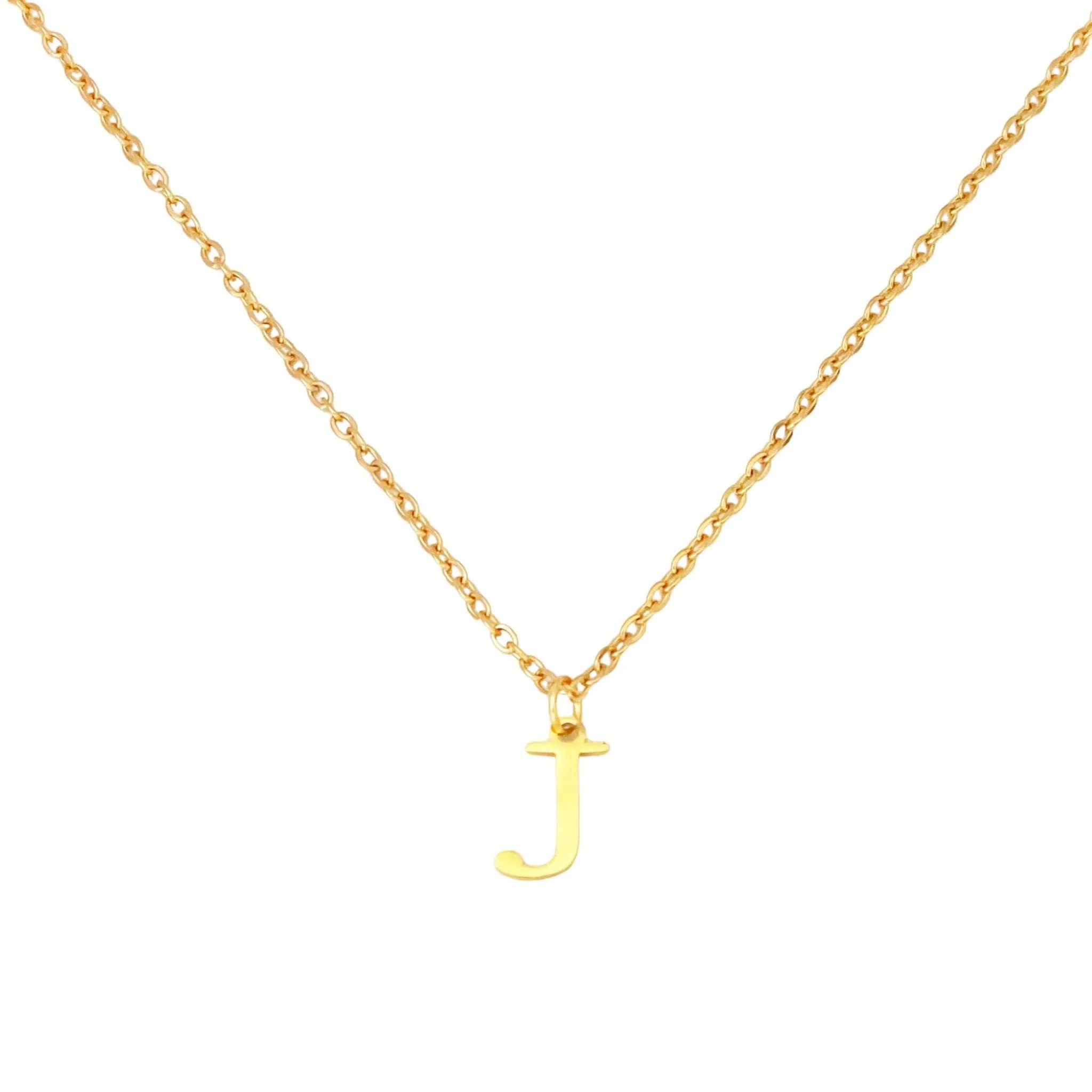 Alphabet Necklace Gold