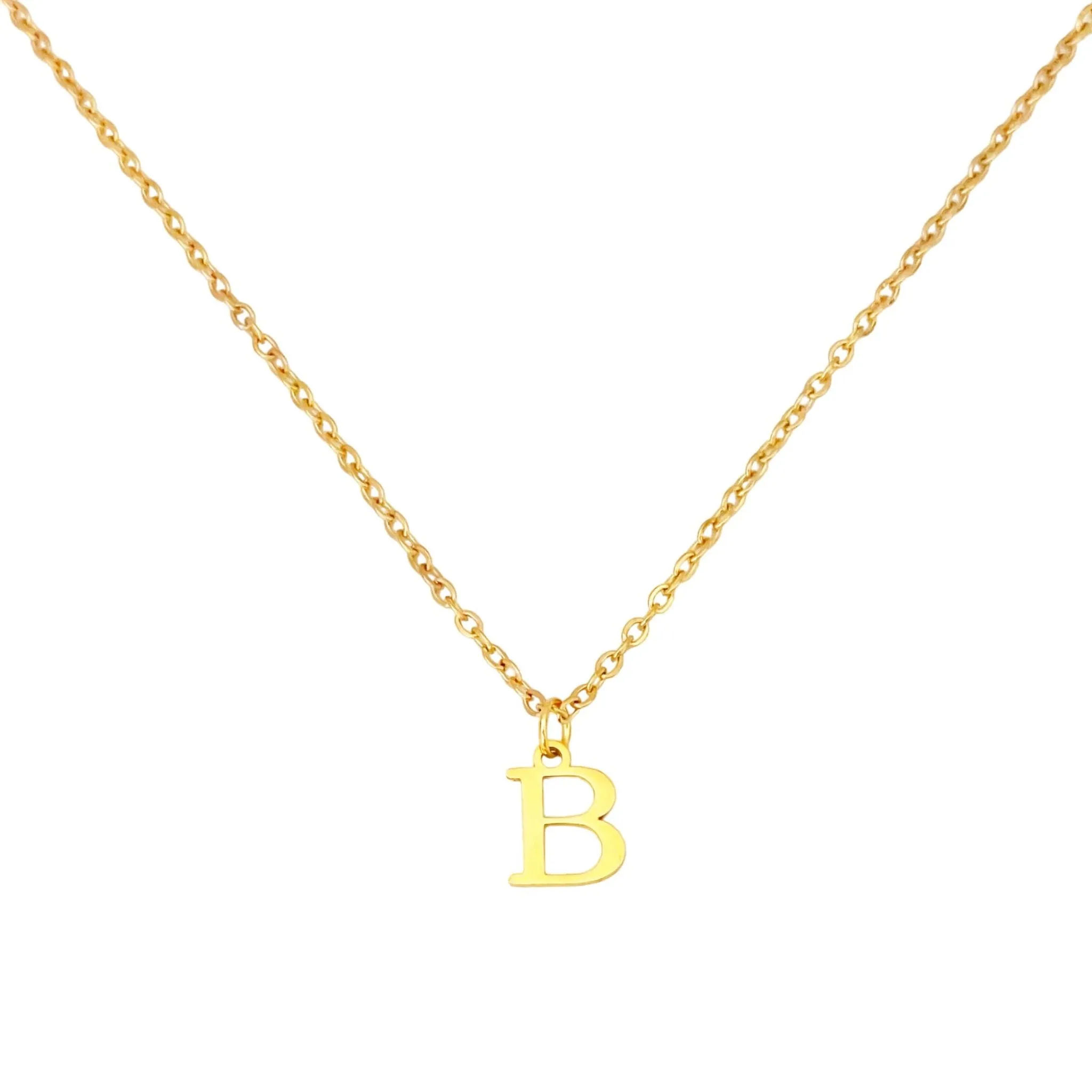 Alphabet Necklace Gold