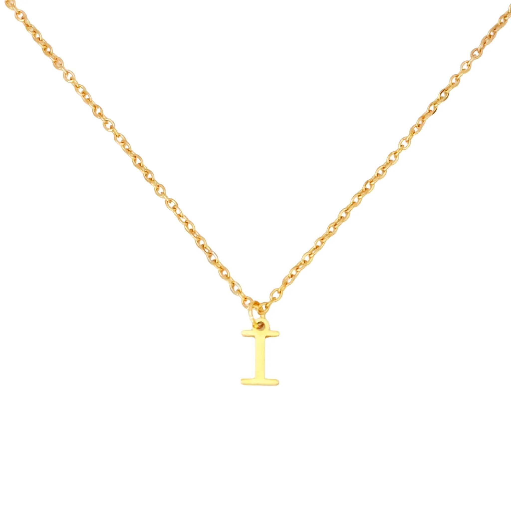 Alphabet Necklace Gold