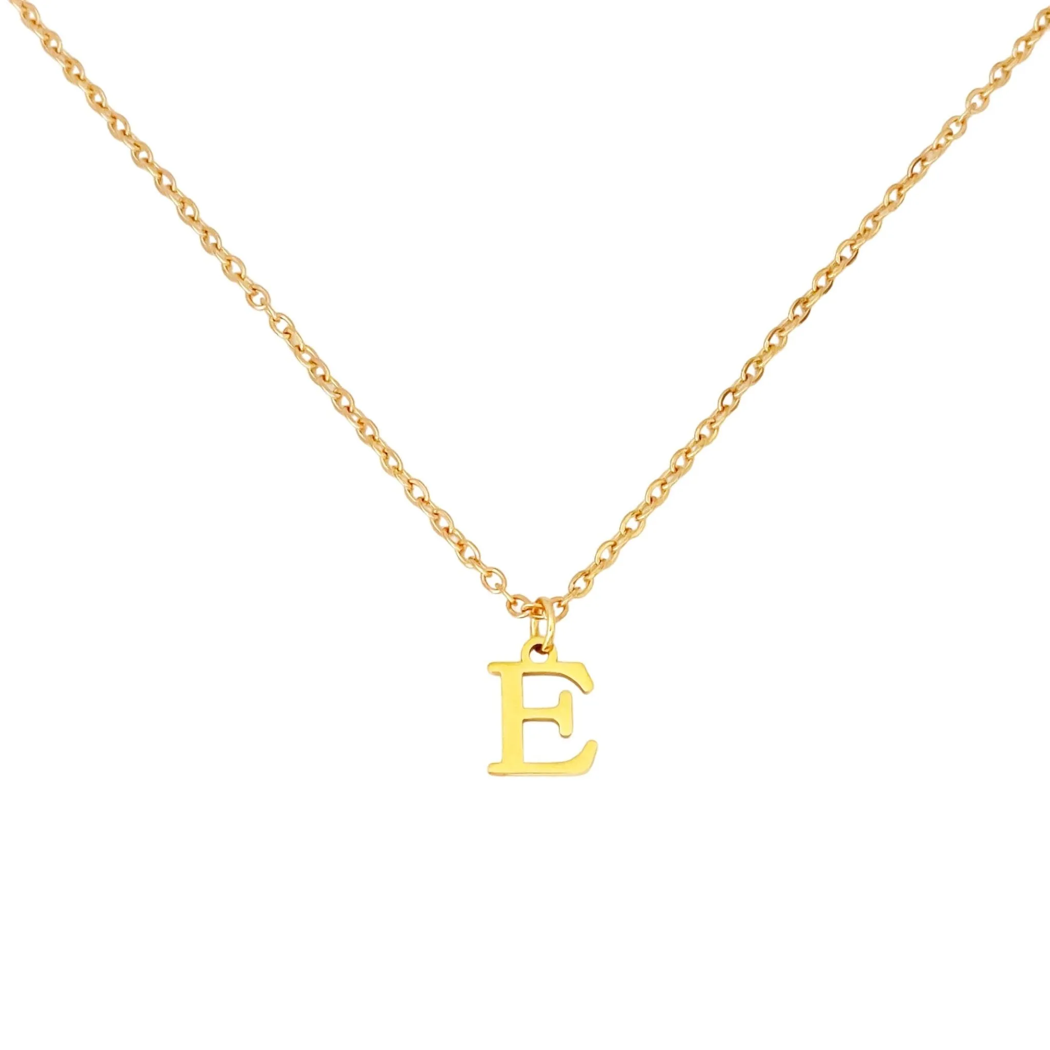 Alphabet Necklace Gold