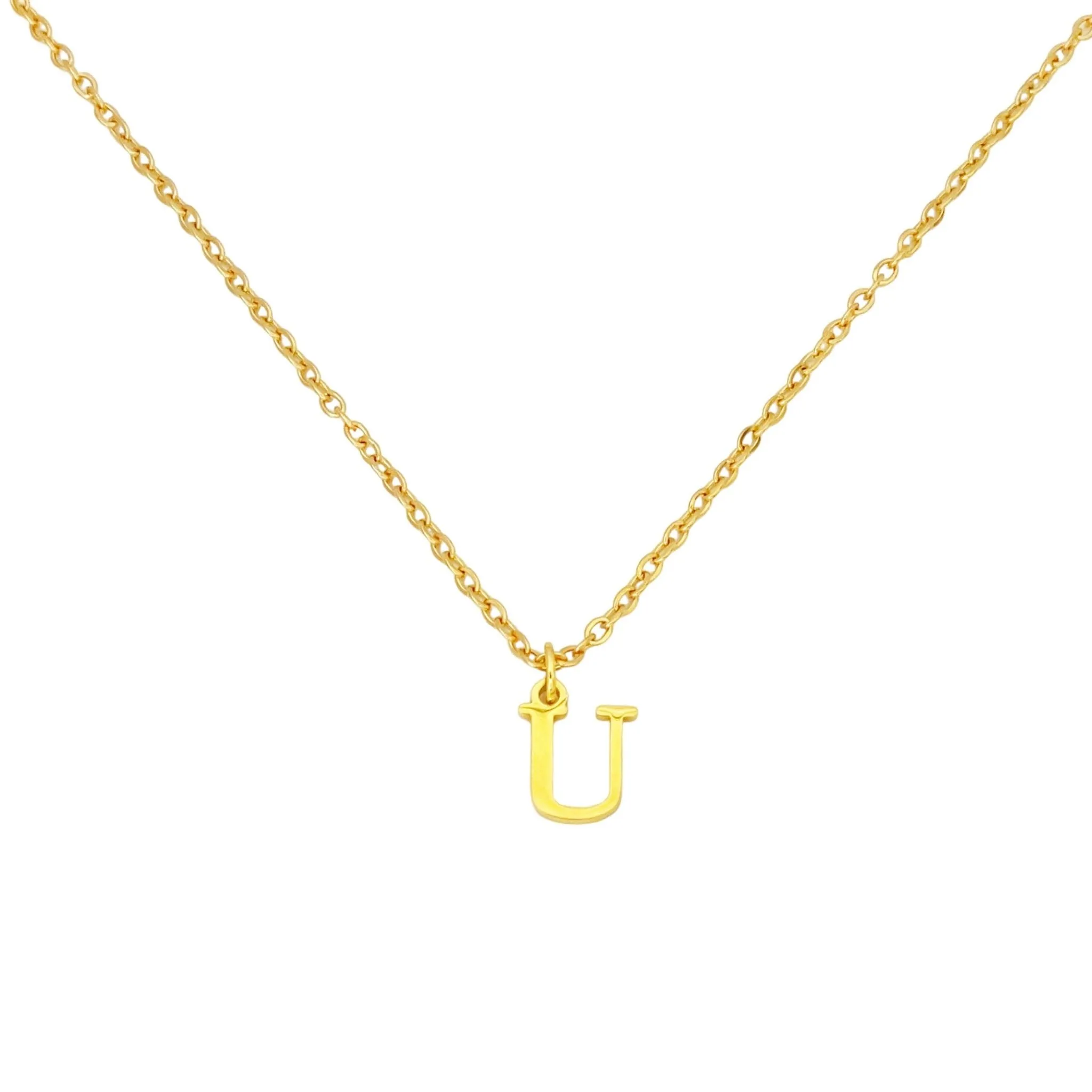 Alphabet Necklace Gold