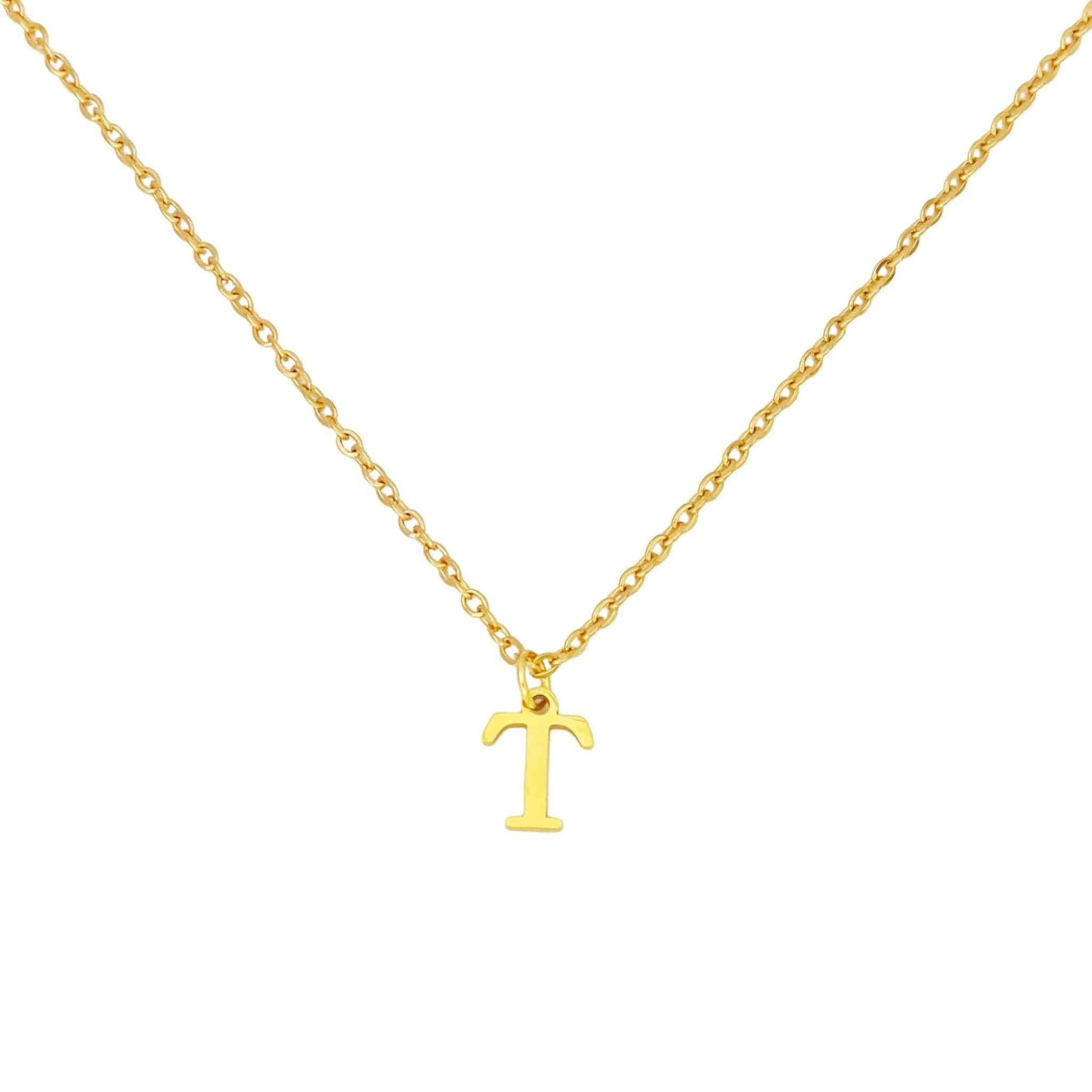 Alphabet Necklace Gold