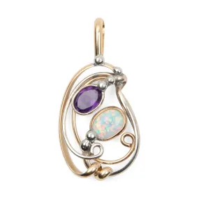 Amethyst & Opal - Pendant