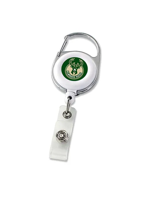 Aminco Deluxe Clip Milwaukee Bucks Badge Reel