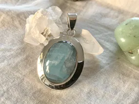 Aquamarine Medea Pendant - Oval