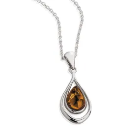 Baltic Amber Silver Pendant