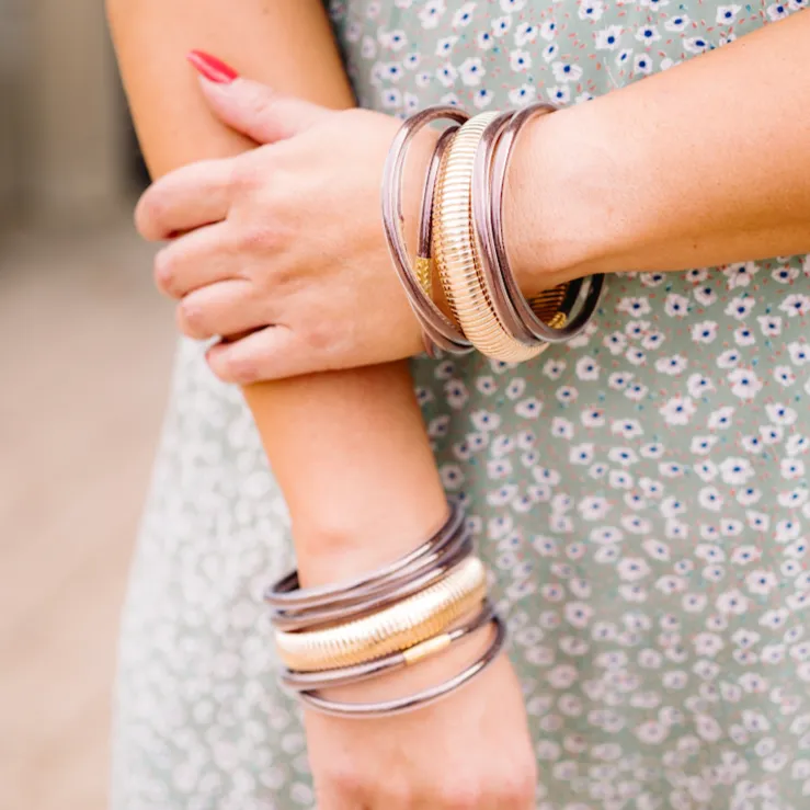 Big and Bold Herringbone Bangle