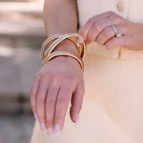 Big and Bold Herringbone Bangle