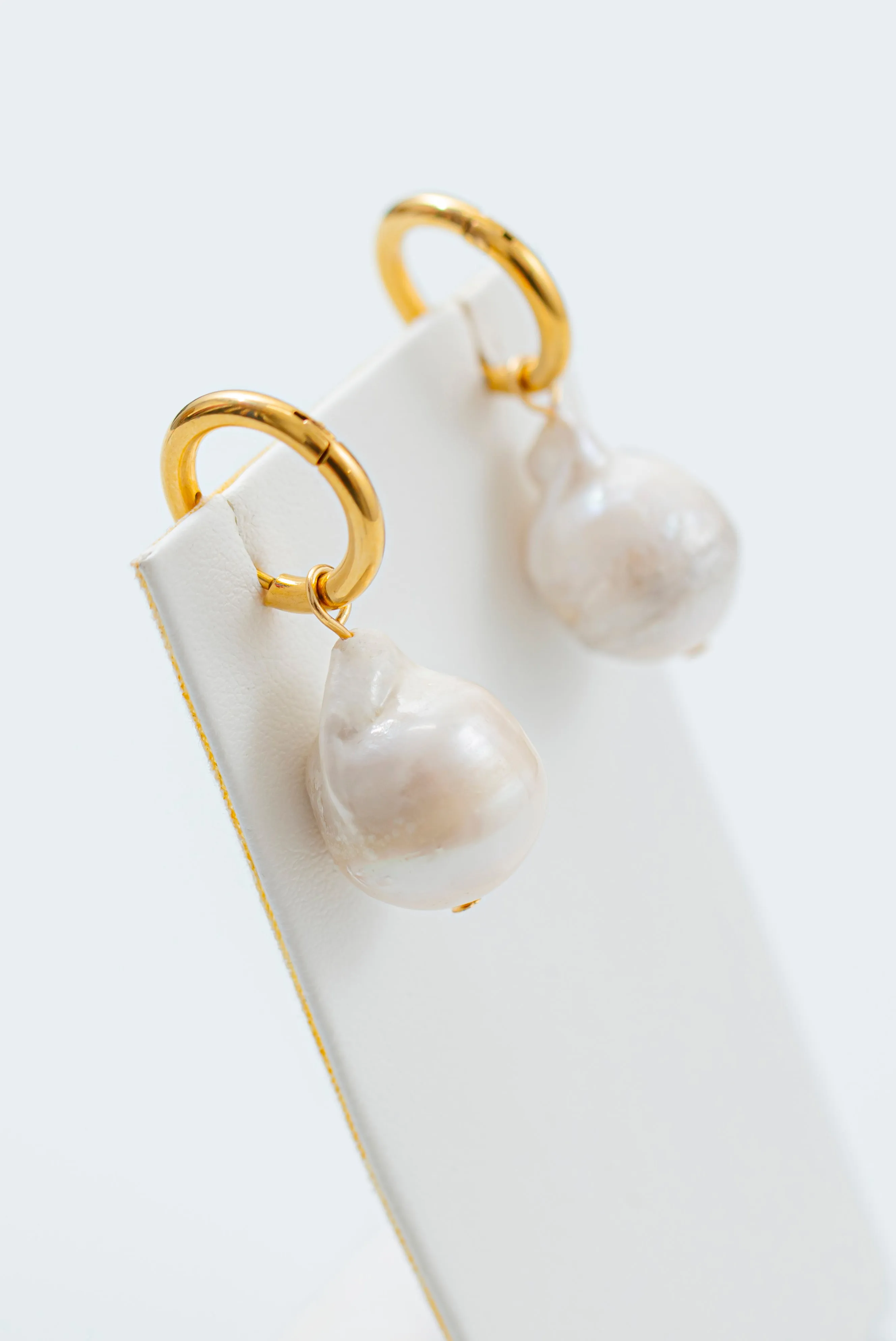 Big Pearl Drop Earrings