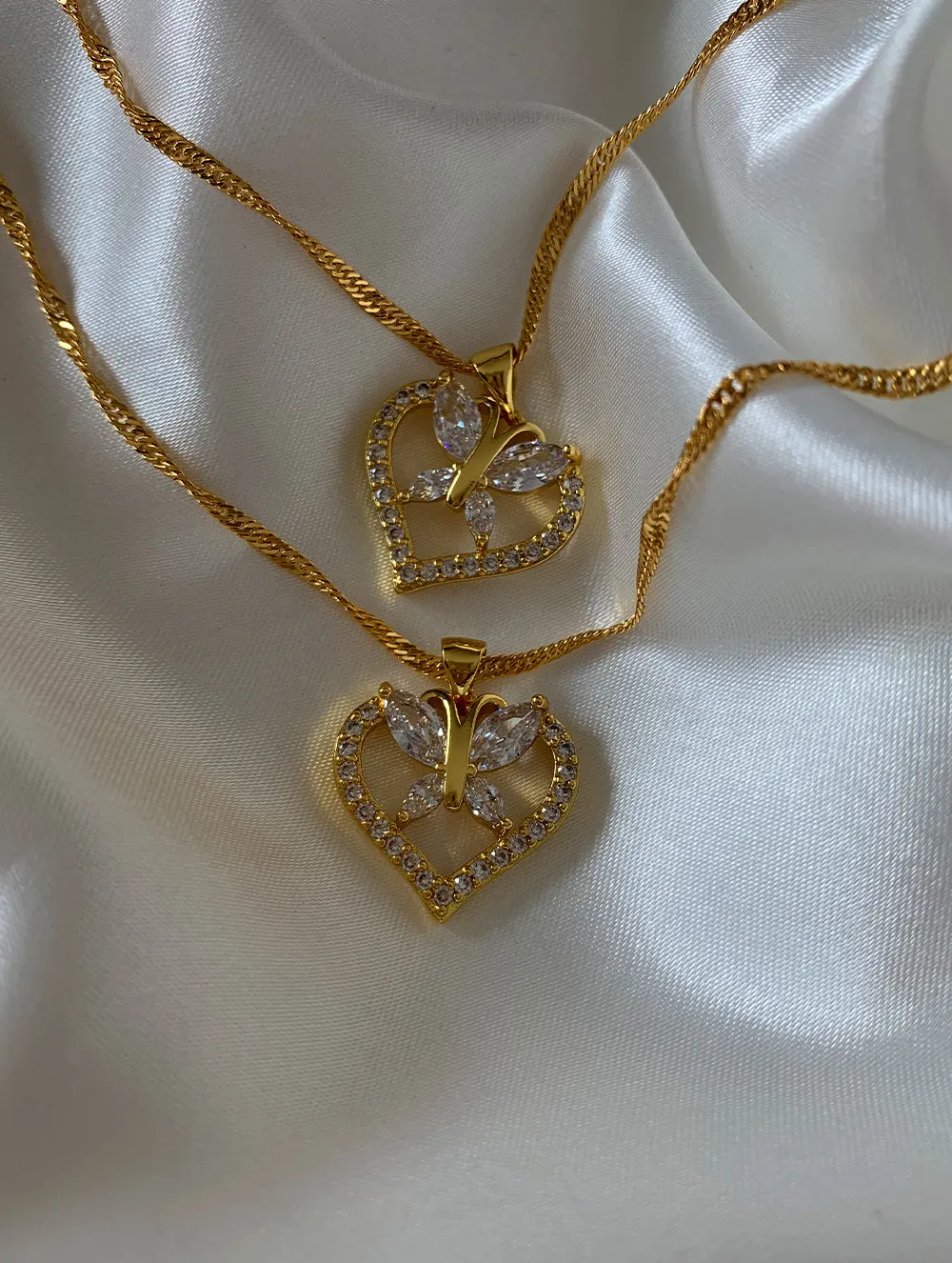 Butterfly Heart Necklace (BH)