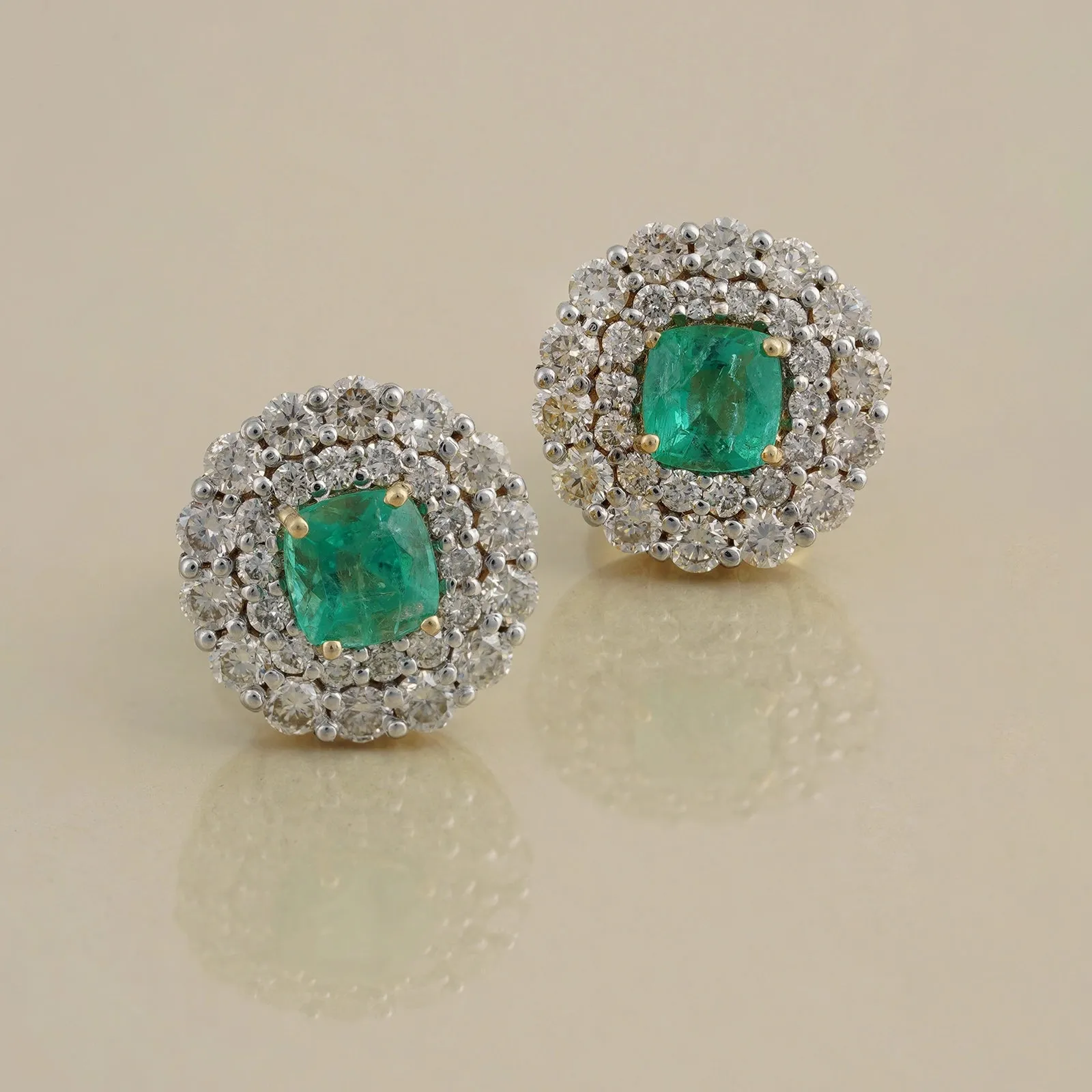 Carmen Emerald Ear Studs