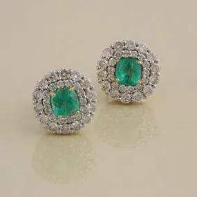 Carmen Emerald Ear Studs