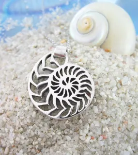 Chambered Nautilus Shell Pendant