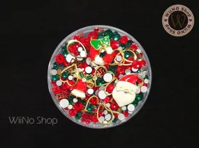 Christmas Charm Crystal Mix Nail Art Decorations