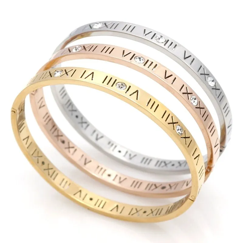 Classic Design Roman Numerals Bracelets