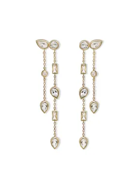 Cléo Eliana Double Chain Chandelier Earring