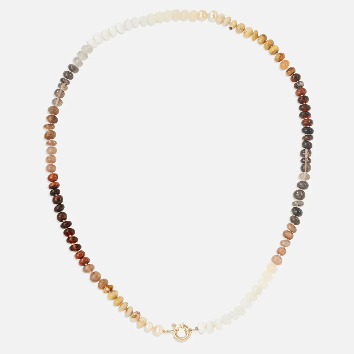 Coffee Gemstone Necklace