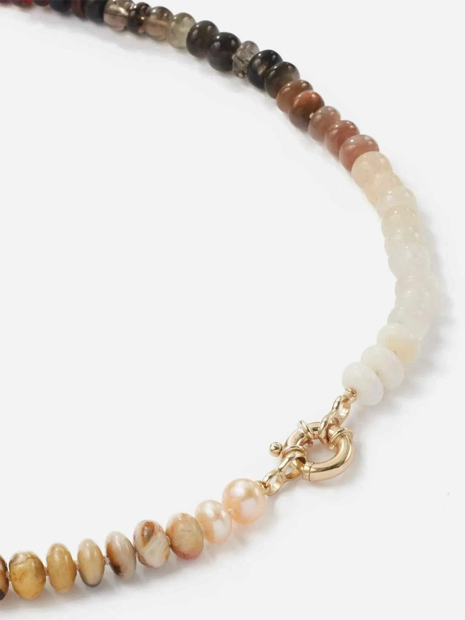 Coffee Gemstone Necklace