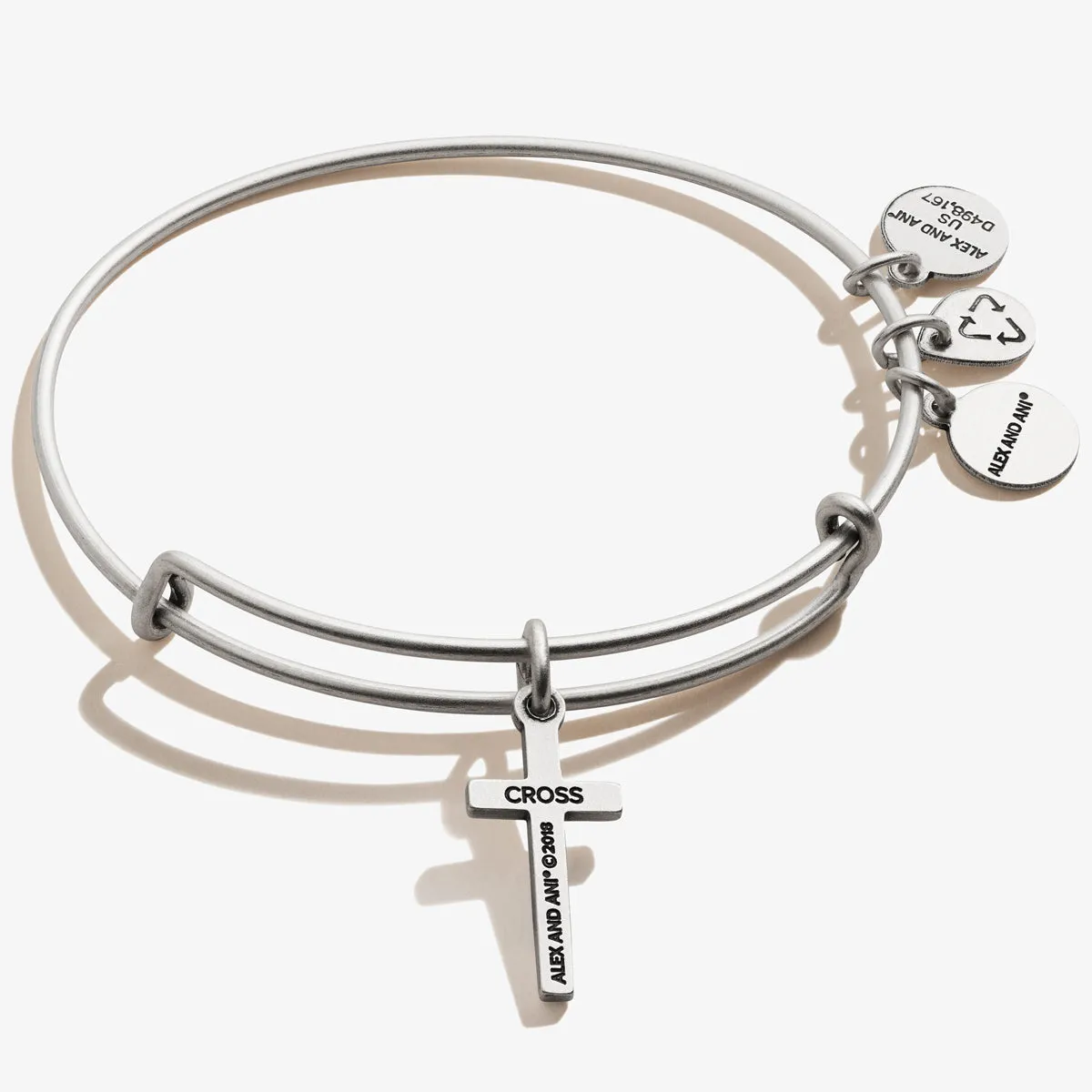 Cross Charm Bangle