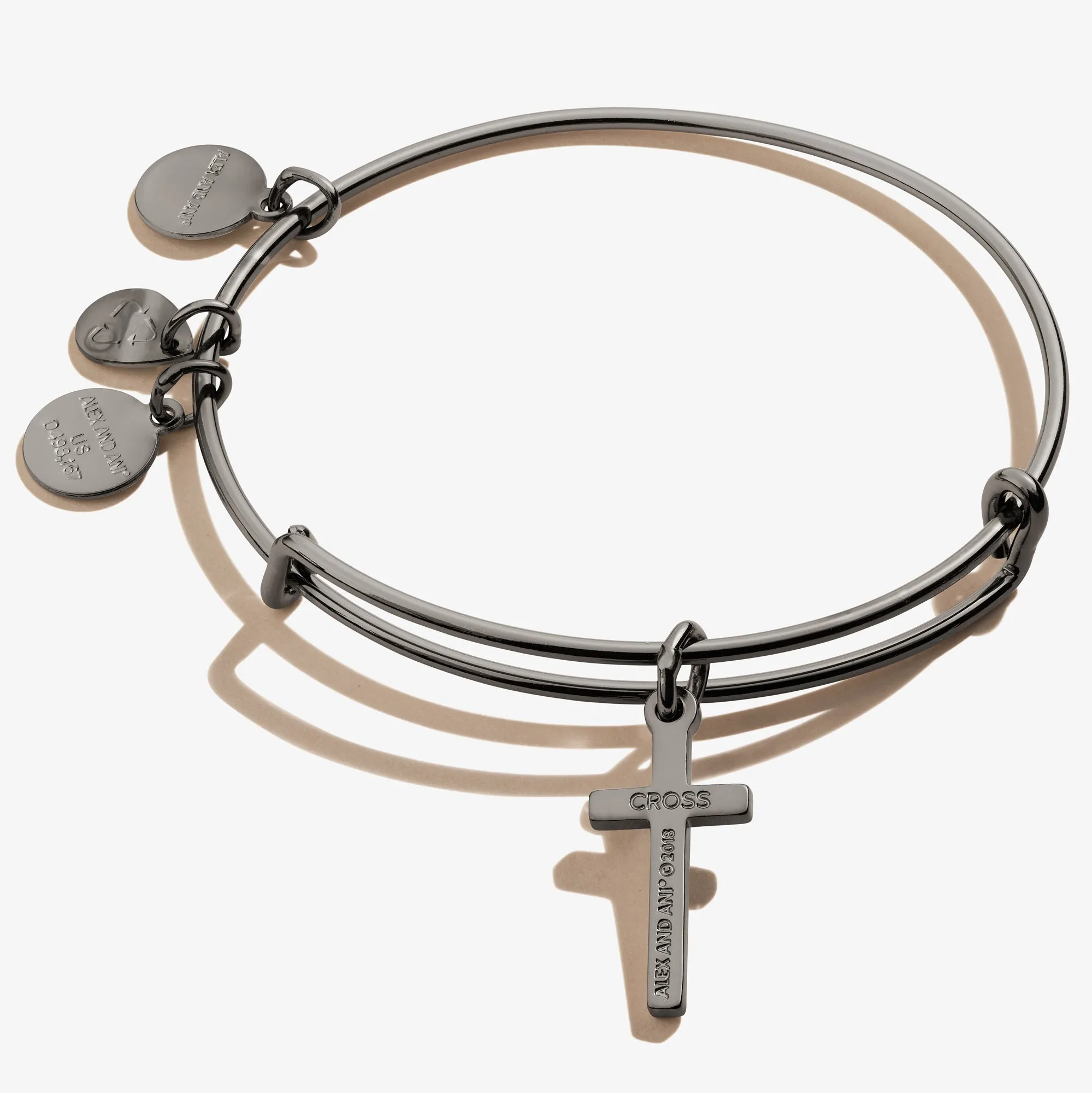 Cross Charm Bangle