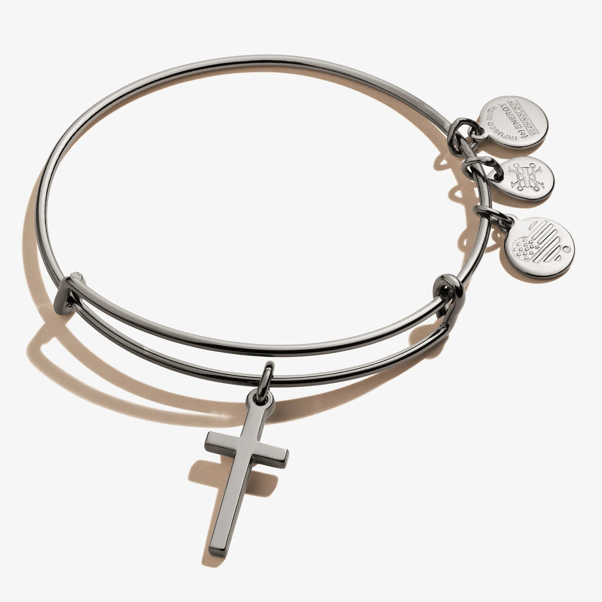 Cross Charm Bangle