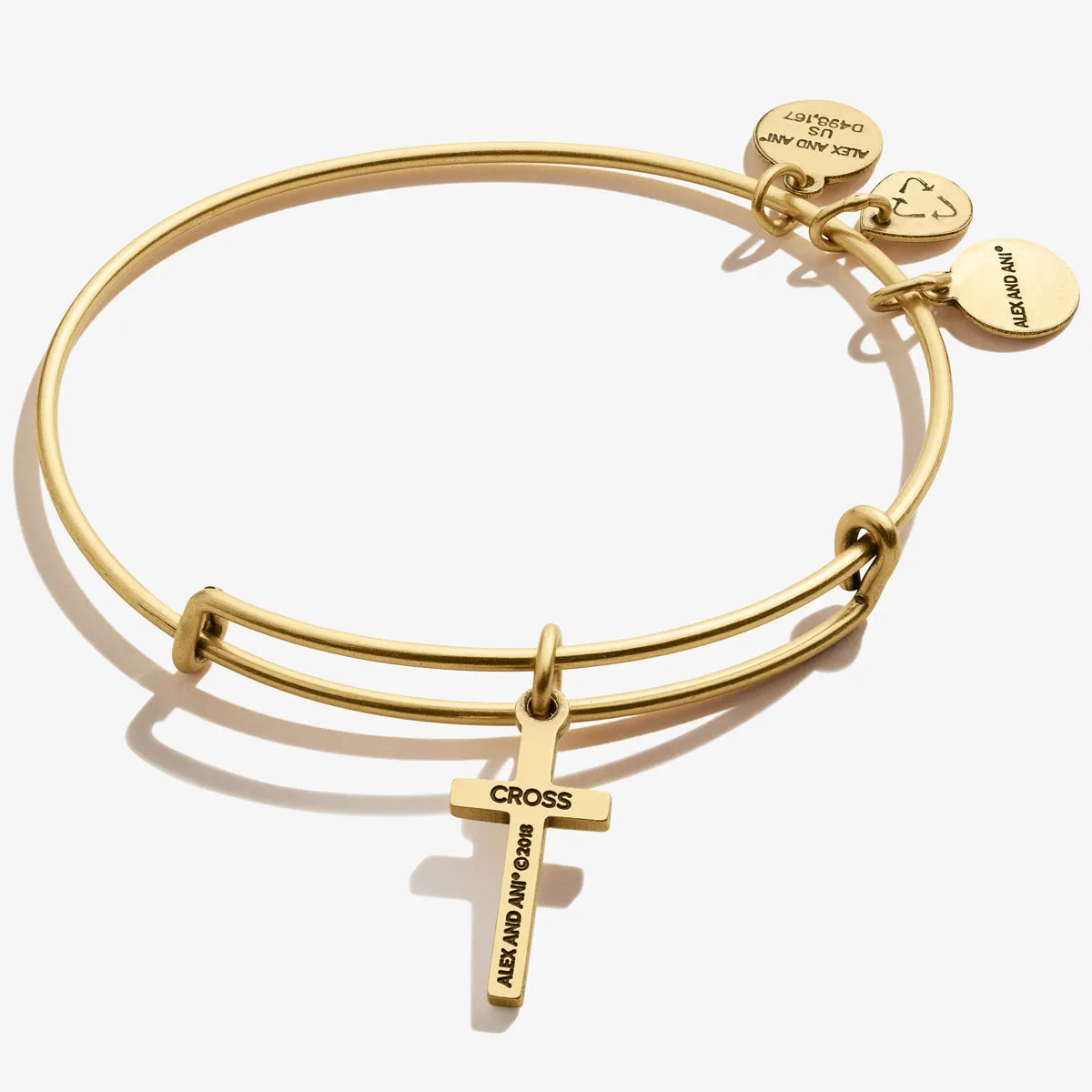 Cross Charm Bangle