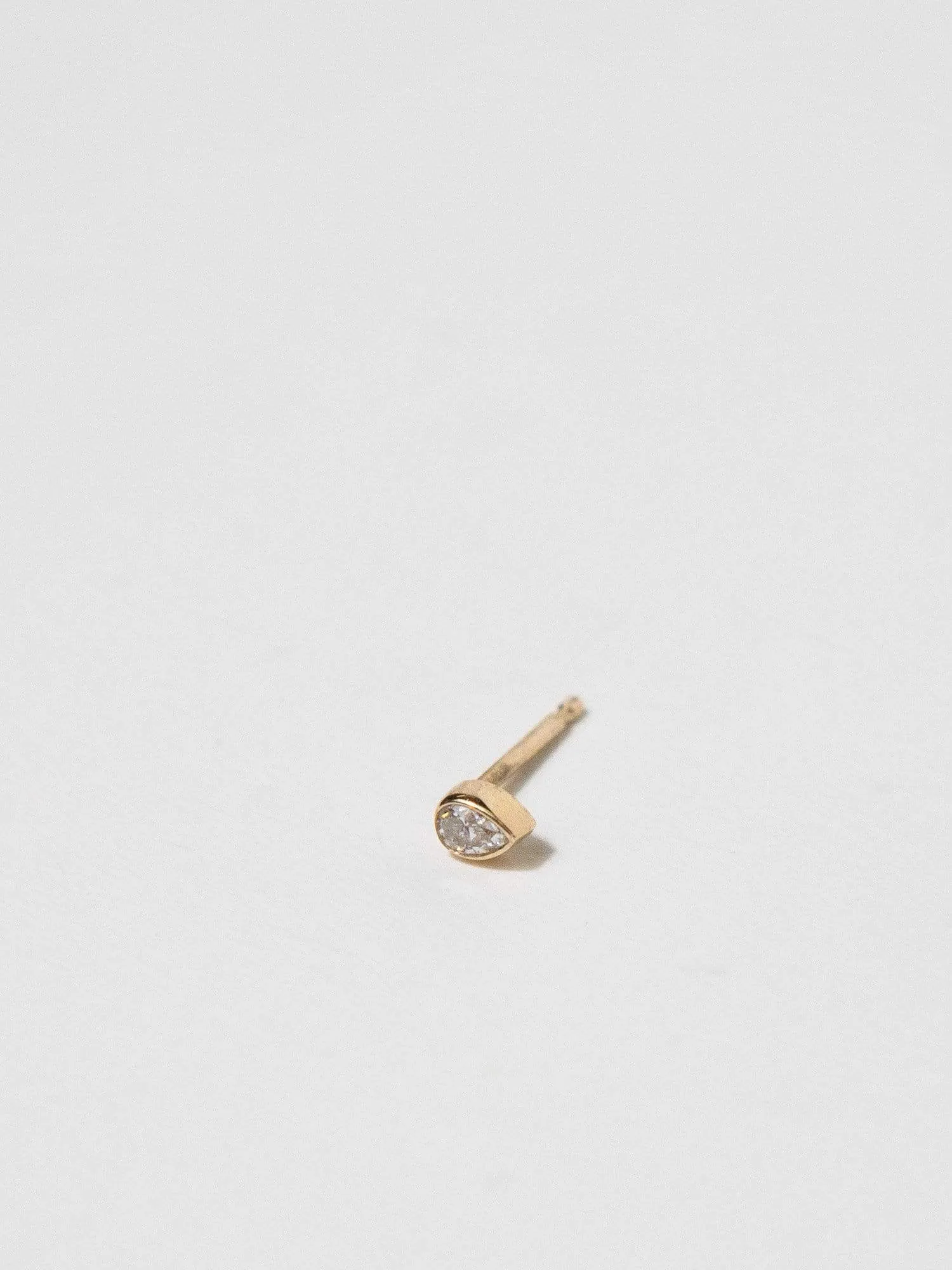 Diamond Drop Studs, 14k Gold