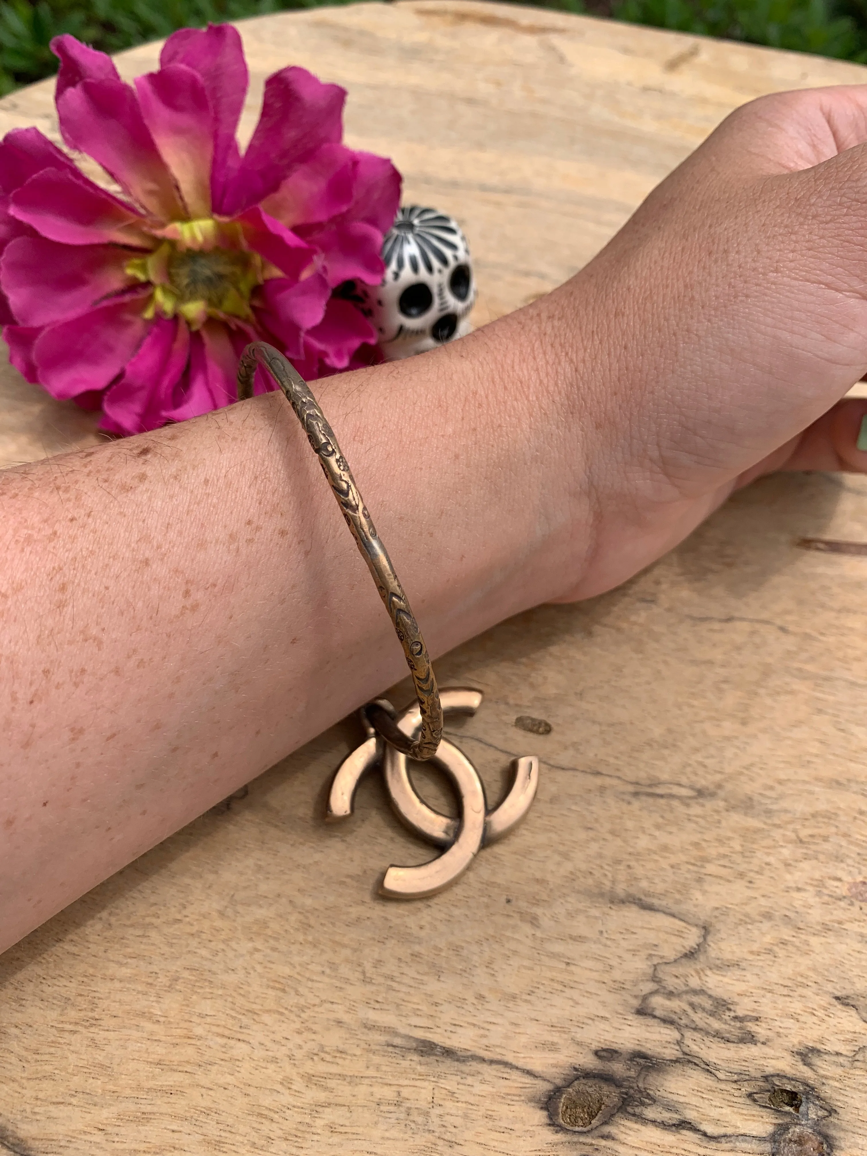 Double C Charm Bangle