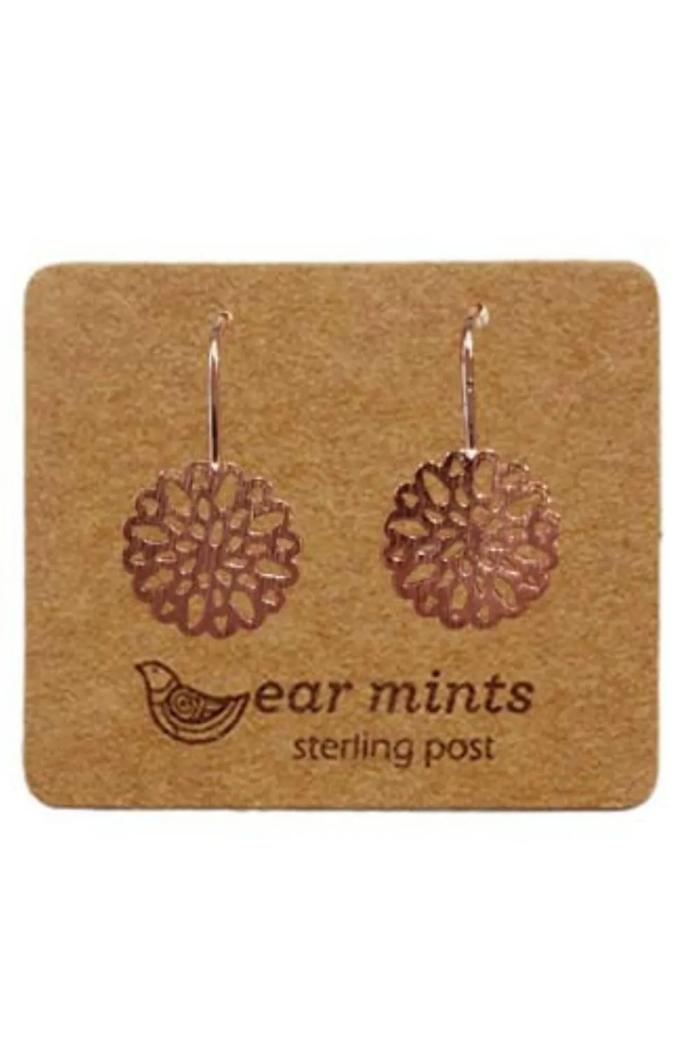 Ear Mints Brushed Filigree Hook | Rose Gold