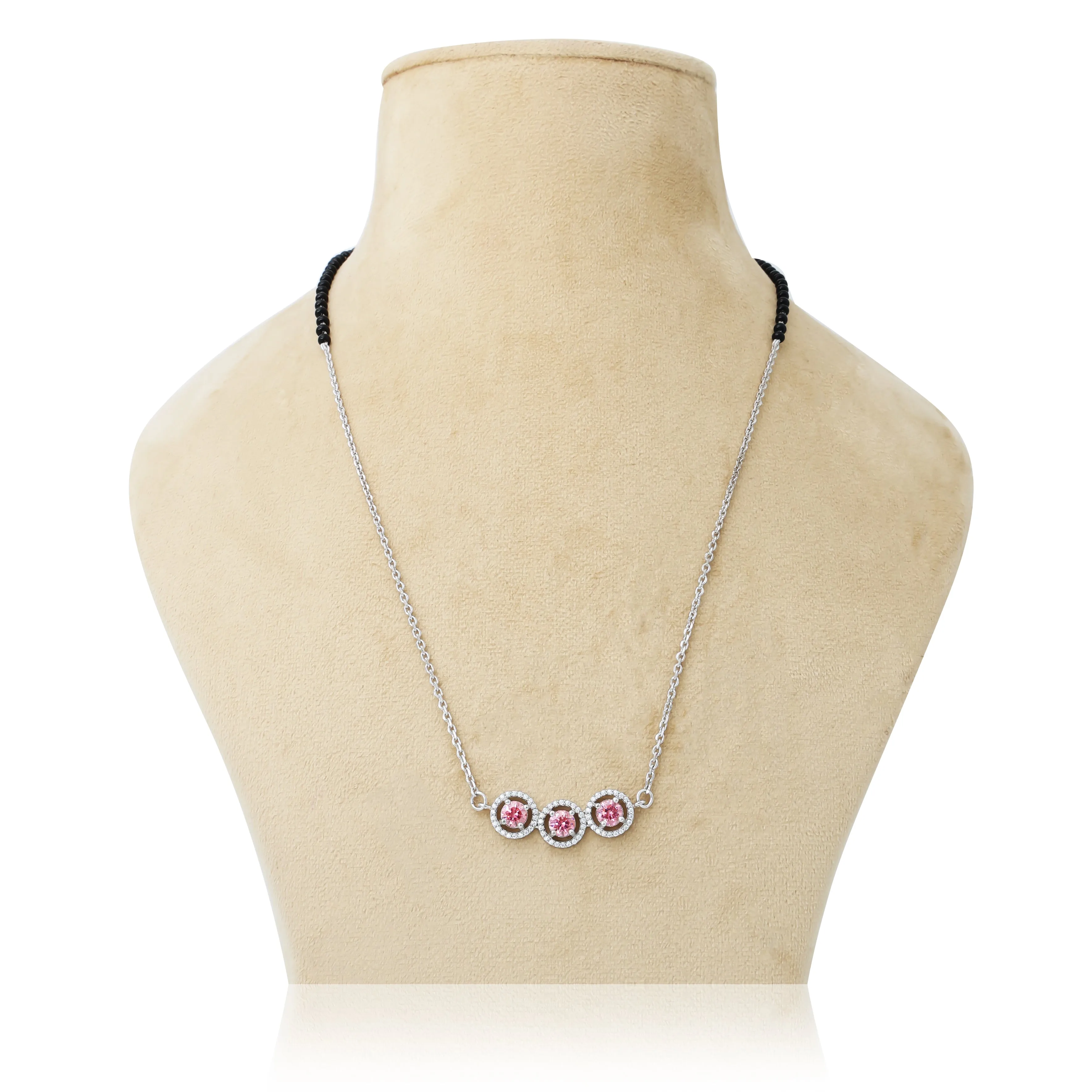 Elegant Mangalsutra Featuring a Beautiful Purple Gemstones