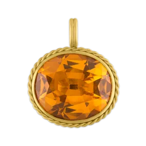 Faceted Citrine Chorda Pendant