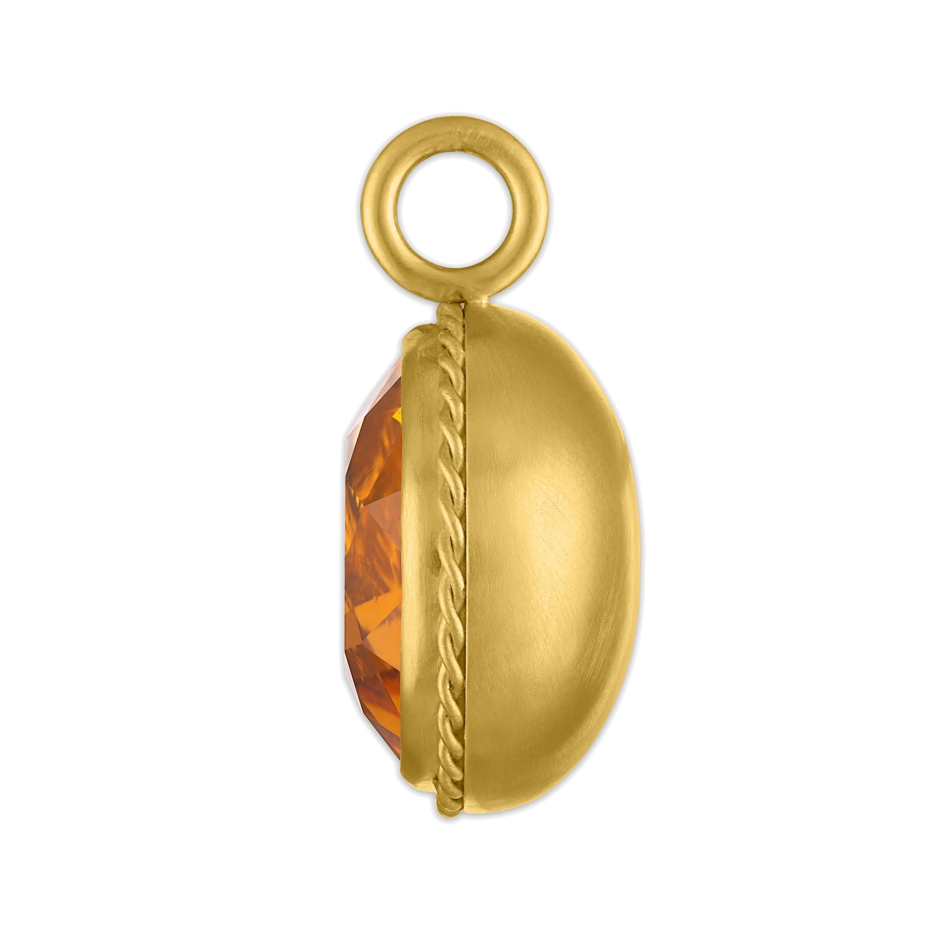 Faceted Citrine Chorda Pendant