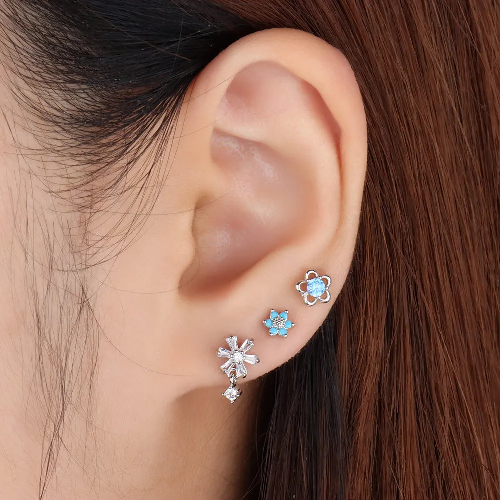 Flower Drop Earring