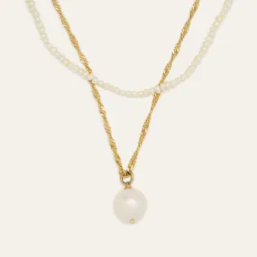 Forever Pearl Necklace Stack