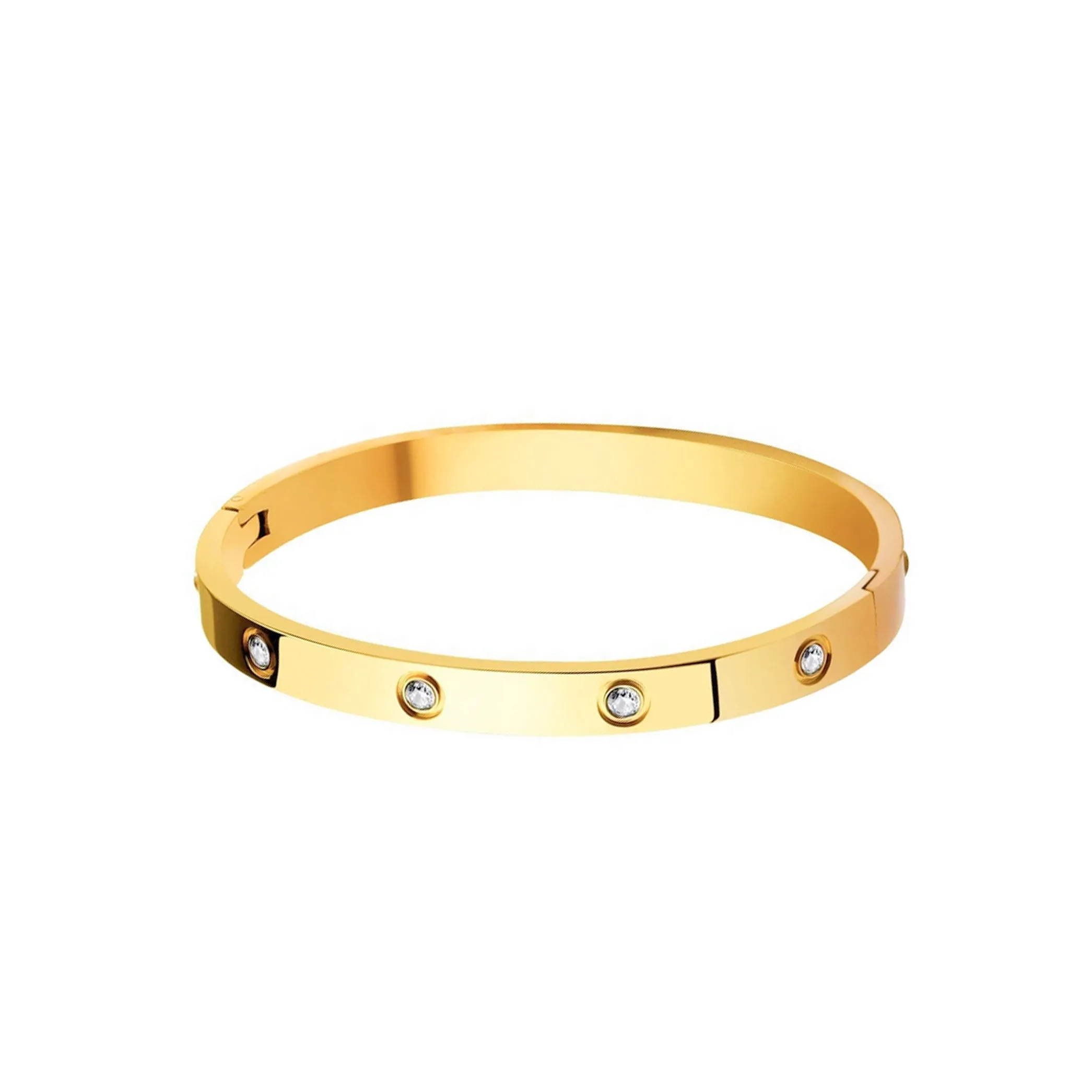 GEM BANGLE BRACELET GOLD