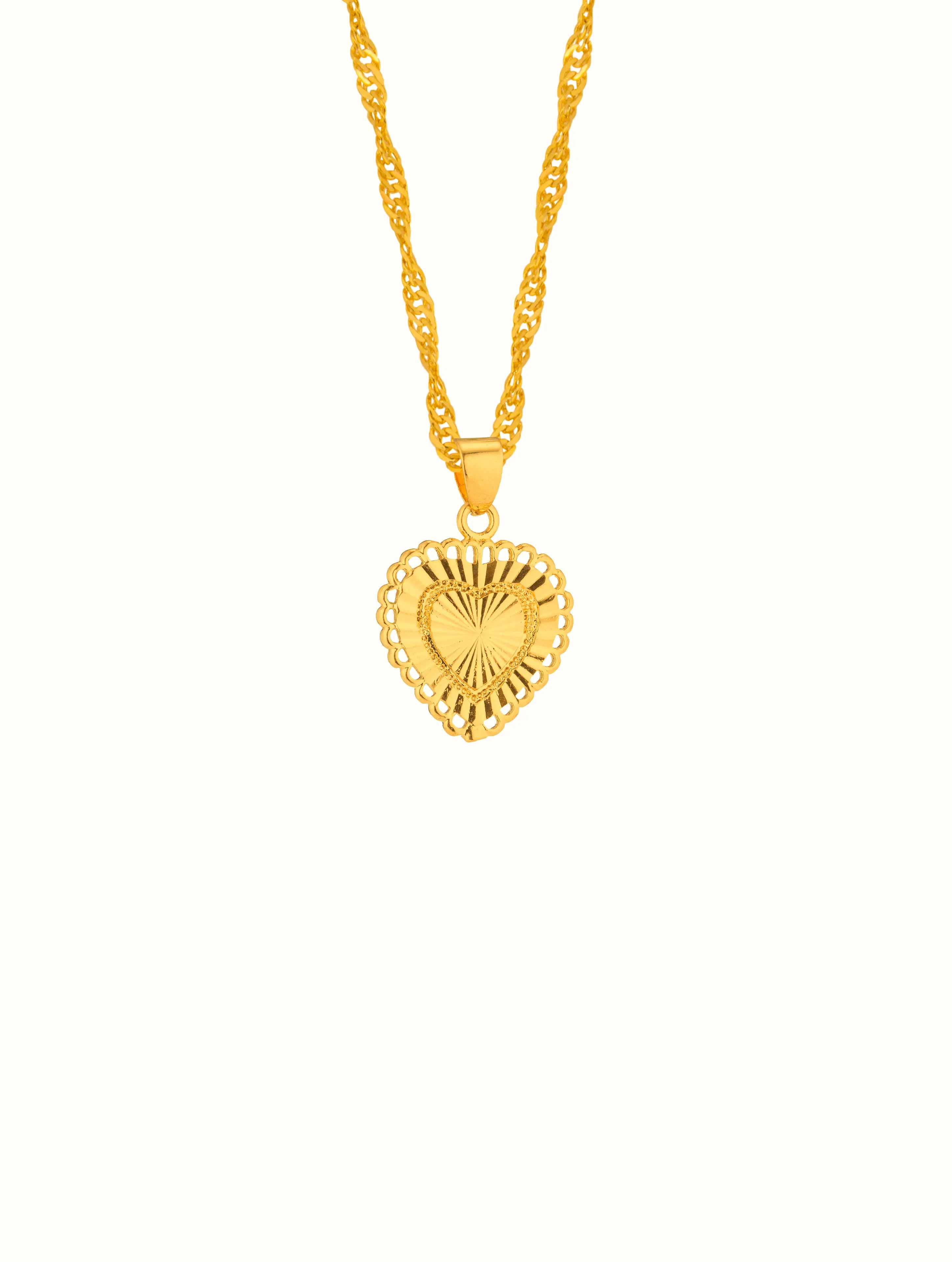 Gold Filled Lovers Heart Necklace