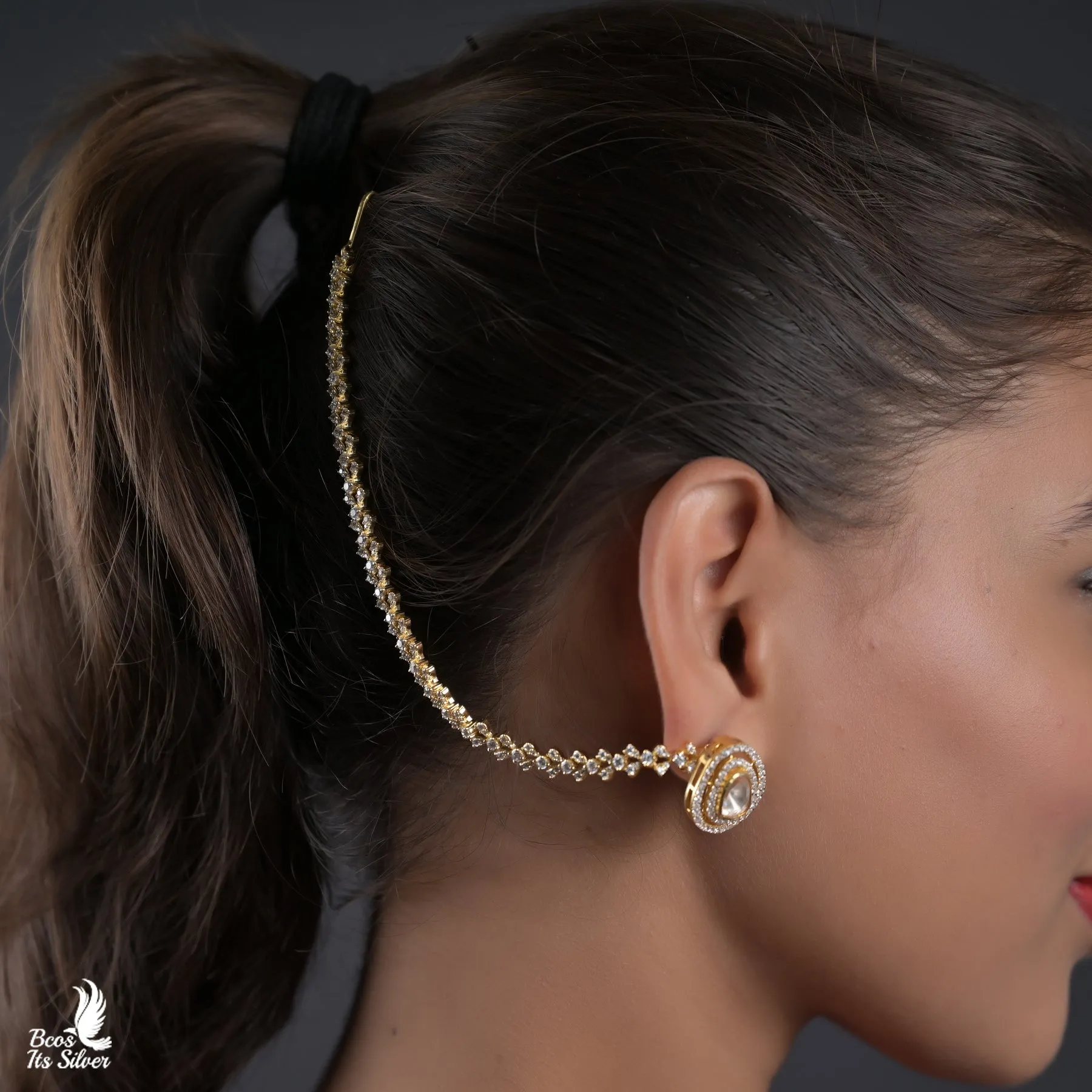 Gold Plated Ear Chain - 5441