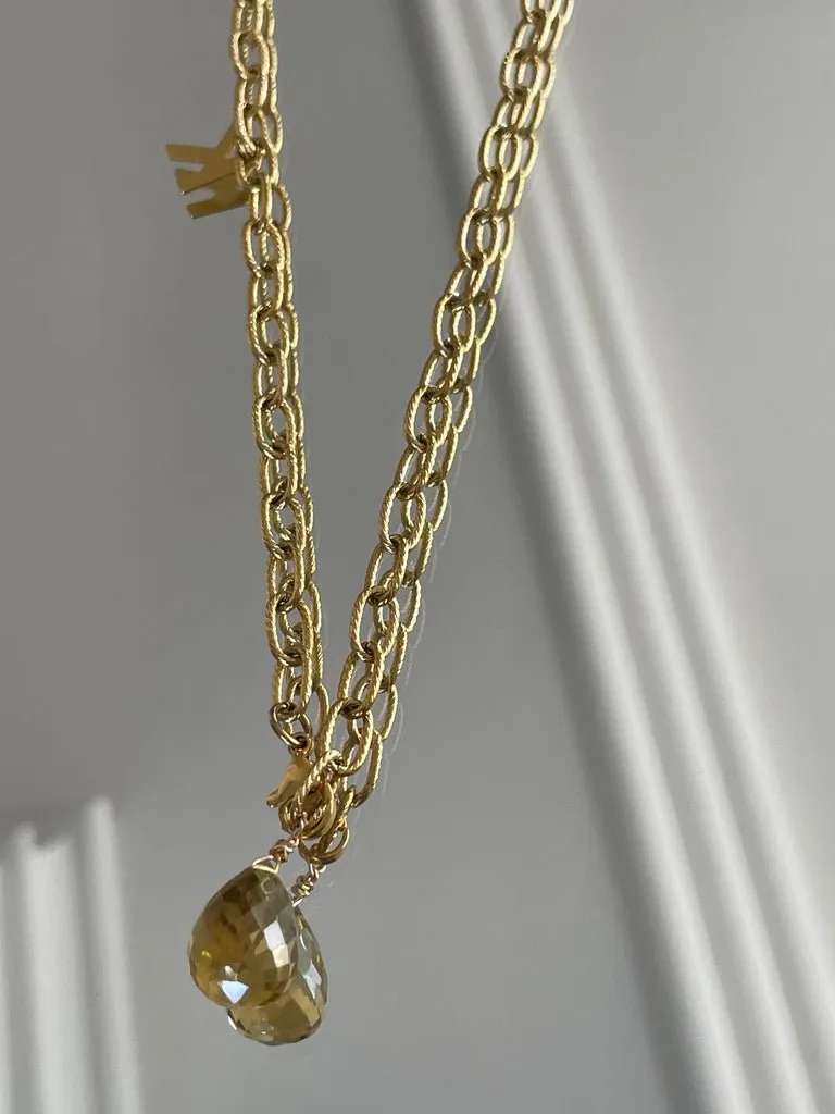 Gota Citrine Necklace